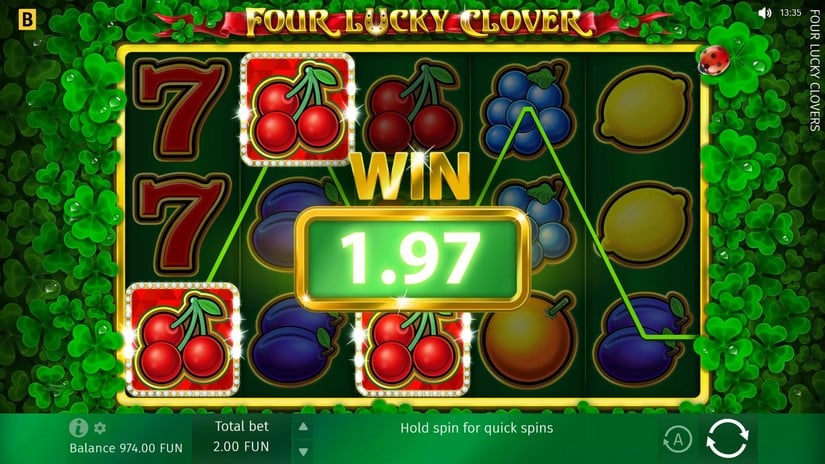 Four Lucky Clover slot screen 3