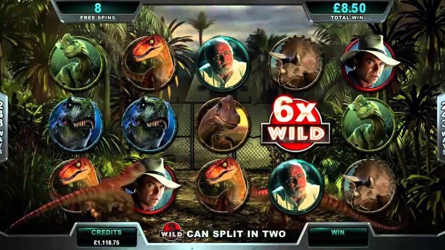 Jurassic Park slot screen 3