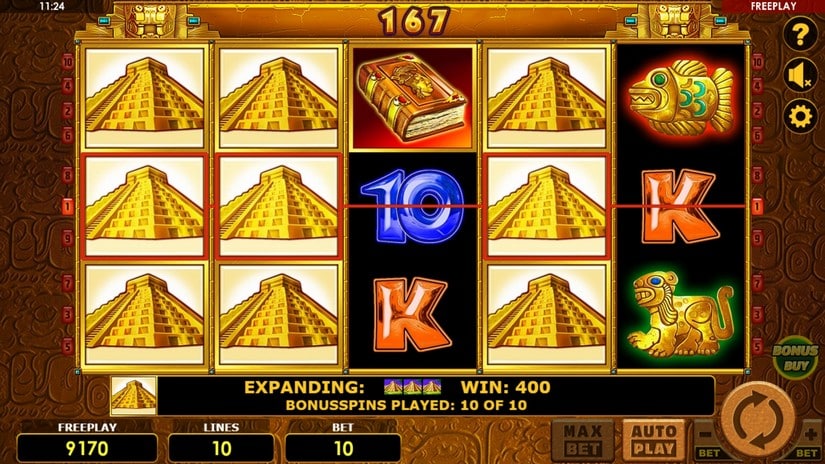 Book of Aztec Bonus Buy slot screen 6