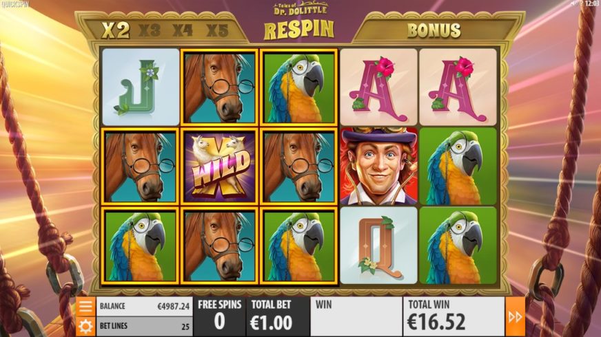 Tales of Dr Dolittle slot screen 3