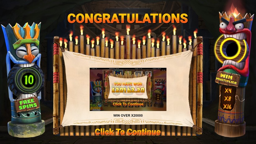 Tiki Runner 2 DoubleMax slot screen 2