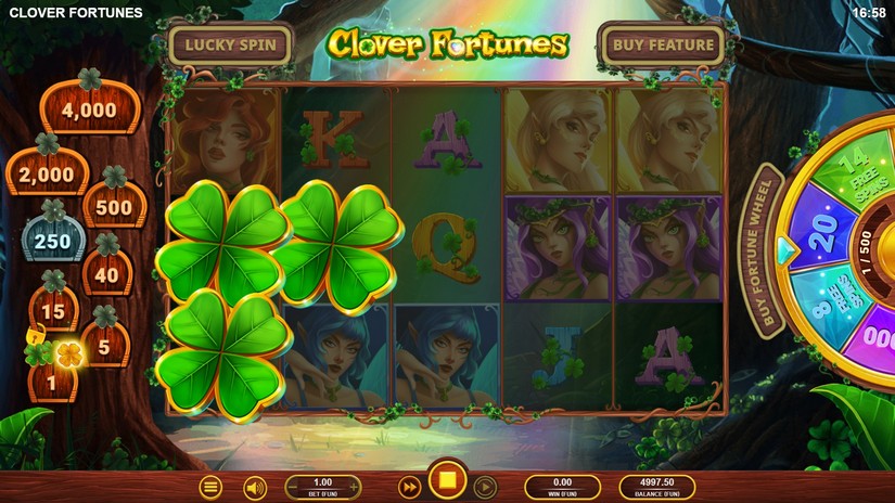 Clover Fortunes slot screen 2