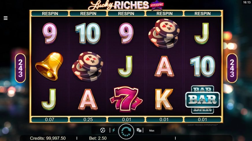 Lucky Riches Hyperspins slot screen 1