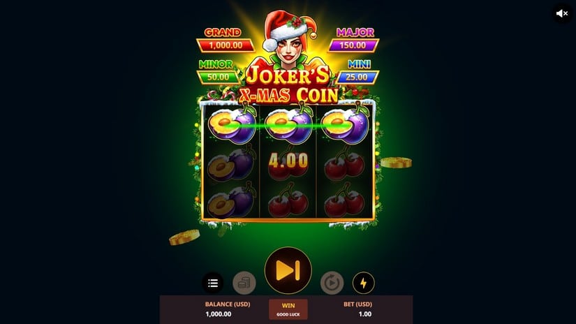 Joker’s X-Mas Coin slot screen 3