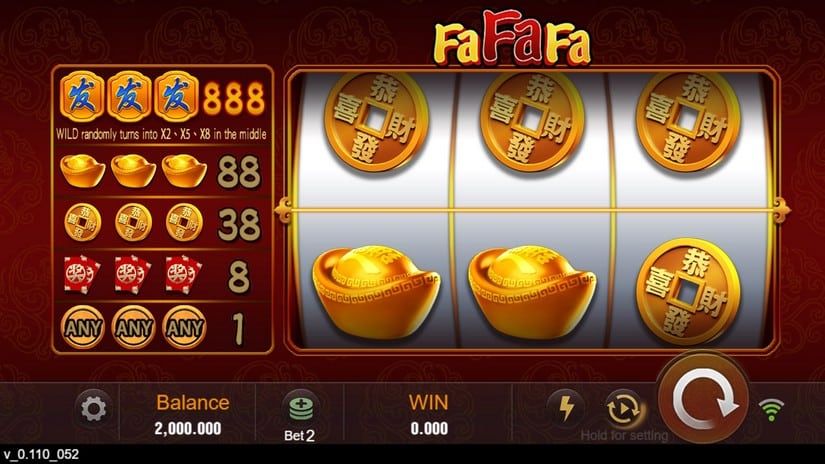 Fa Fa Fa slot screen 1
