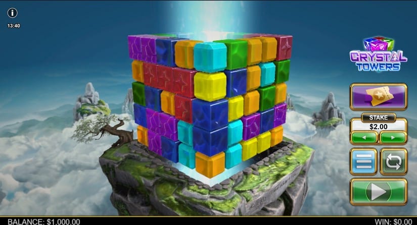 Crystal Towers slot screen 1