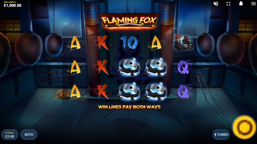 Flaming Fox slot screen 1
