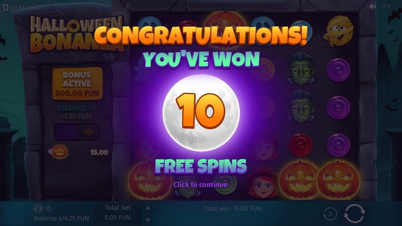 Halloween Bonanza slot screen 4