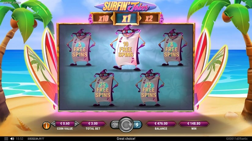 Surfin’ Joker slot screen 4