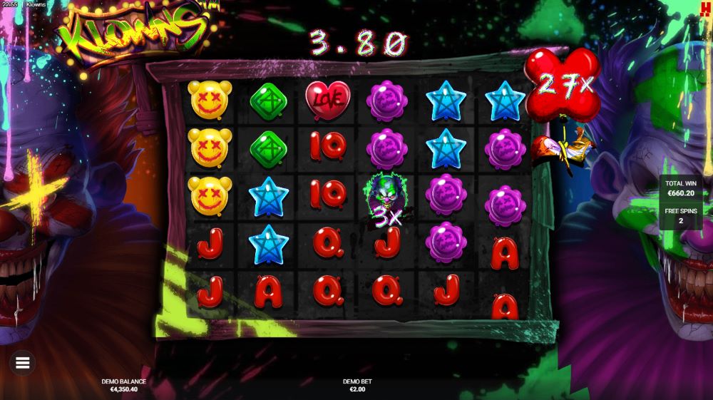 Klowns bonus game