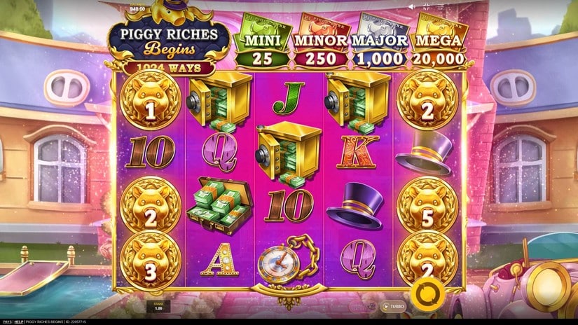 Piggy Riches Begins slot screen 1