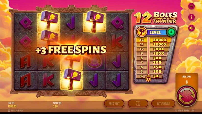 12 Bolts of Thunder slot screen 4