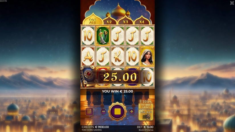 Book of Darius slot screen 2