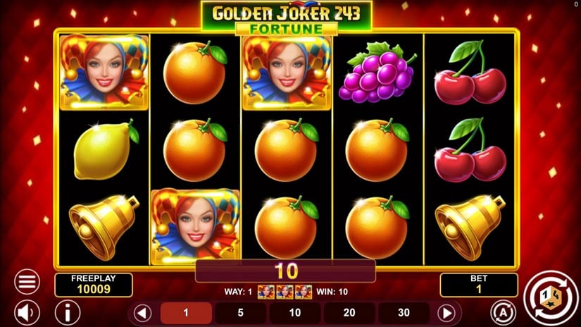 Golden Joker 243 Fortune slot screen 2