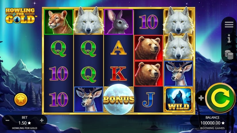 Howling For Gold slot screen 1