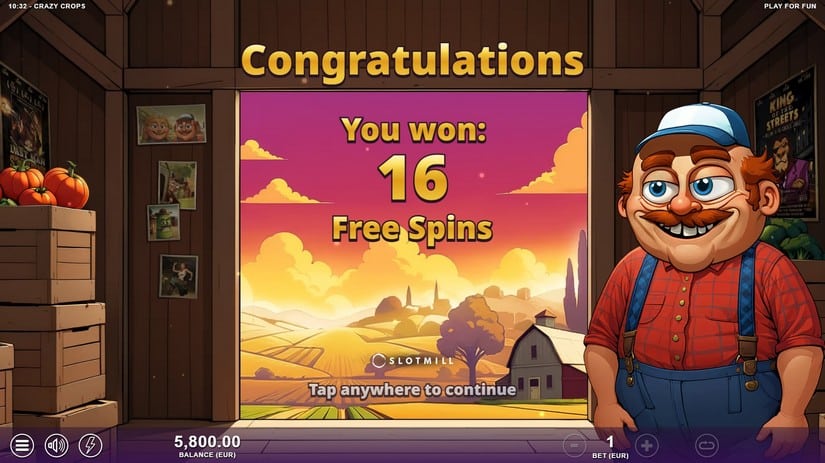 Crazy Crops slot screen 2