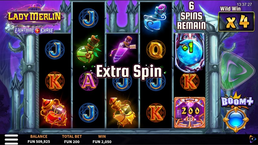 Lady Merlin Lightning Chase slot screen 5
