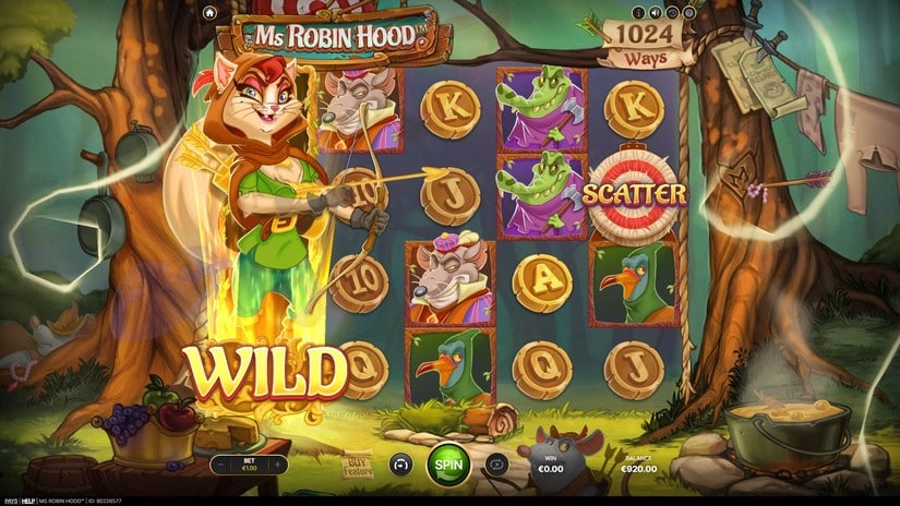 Ms Robin Hood slot screen 2