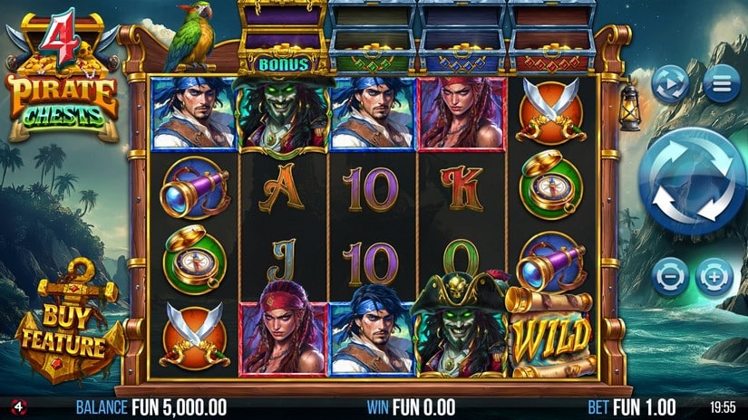 4 Pirate Chests slot screen 1