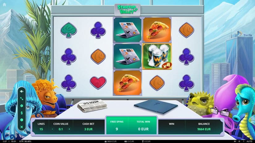 Startup Valley slot screen 4
