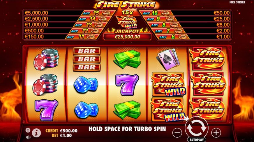 Fire Strike slot screen 1