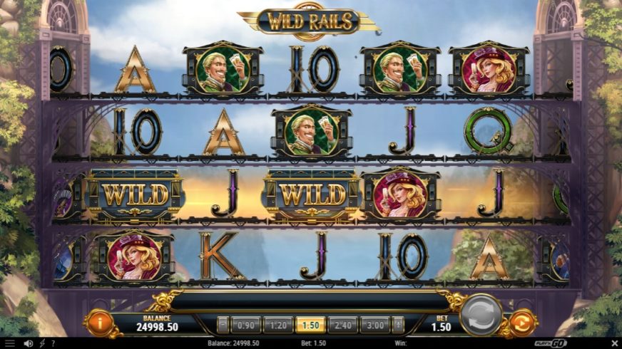 Wild Rails slot screen 3
