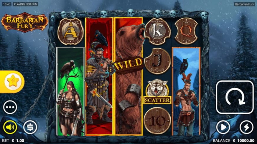 Barbarian Fury slot screen 1