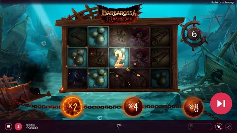 Barbarossa Revenge DoubleMax slot screen 4