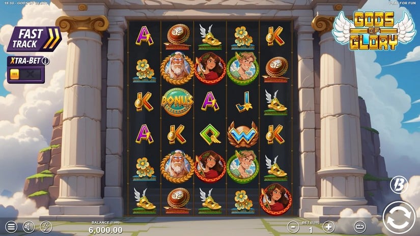 Gods of Glory slot screen 1