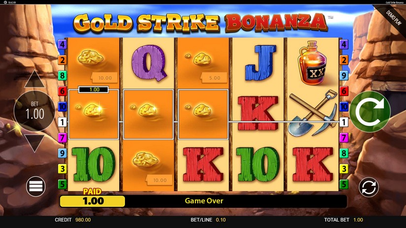 Gold Strike Bonanza slot screen 4