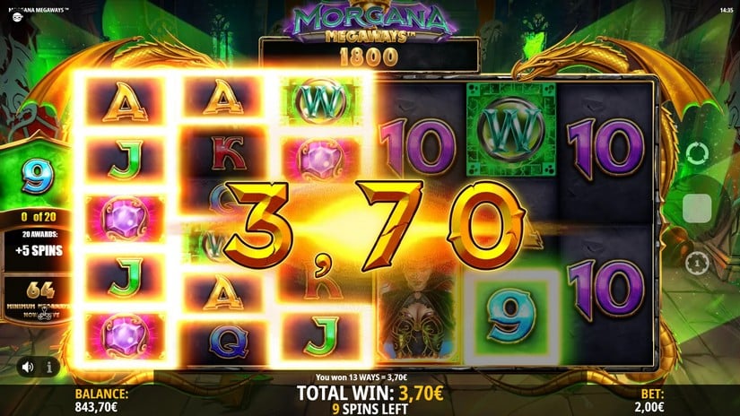 Morgana Megaways slot screen 4
