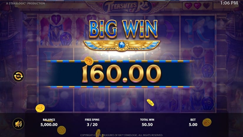 Treasures of Ra slot screen 5