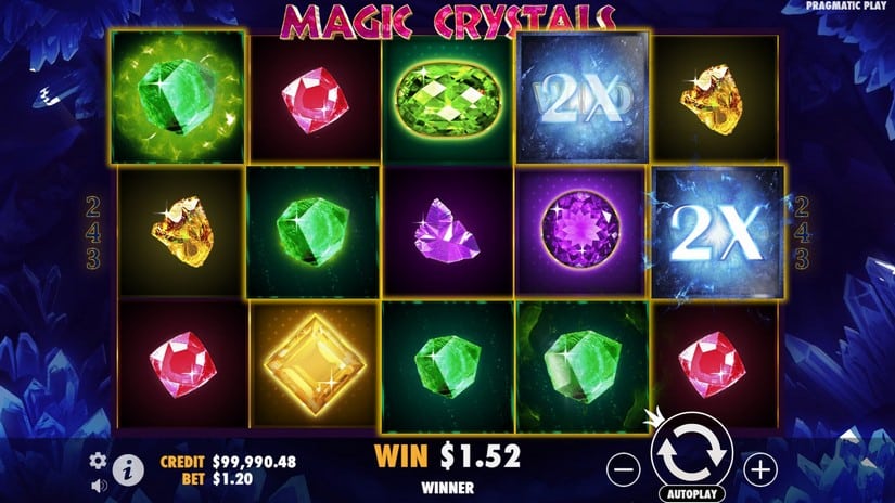 Magic Crystals slot screen 2