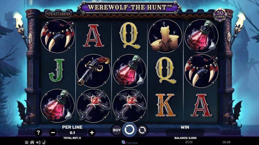 Werewolf – The Hunt slot screen 1