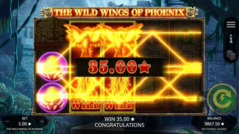 Wild Wings of Phoenix slot screen 3