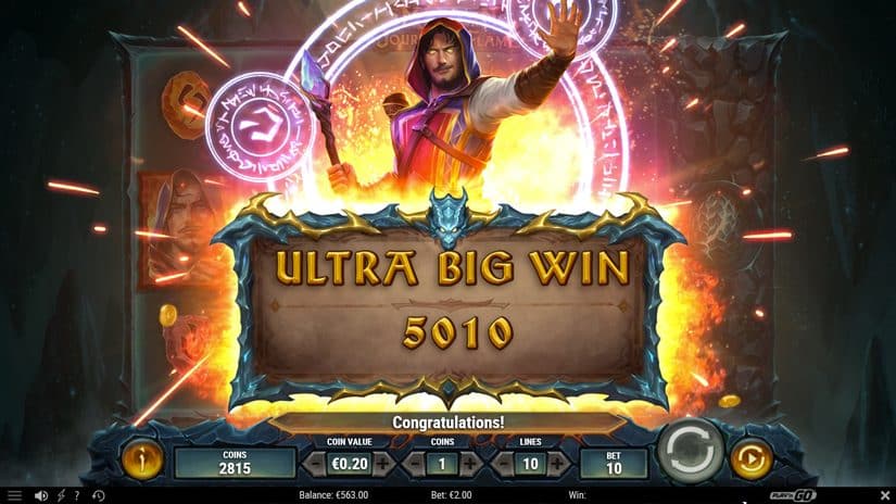 Merlin: Journey of Flame slot screen 4