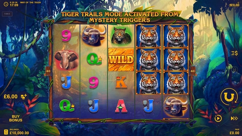 Way Of The Tiger slot screen 1