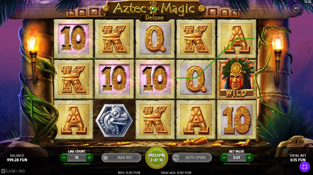 Aztec Magic Deluxe slot features