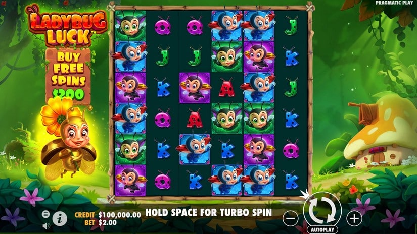 LadyBug Luck slot screen 1