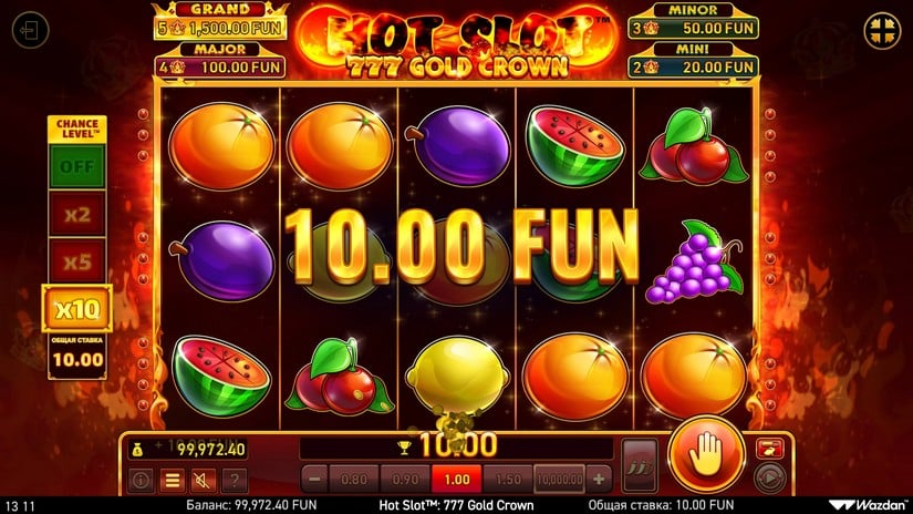 Hot Slot™: 777 Gold Crown slot screen 3