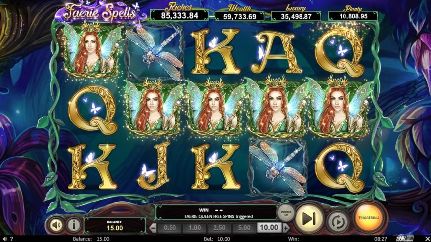 Faerie Spells slot screen 4