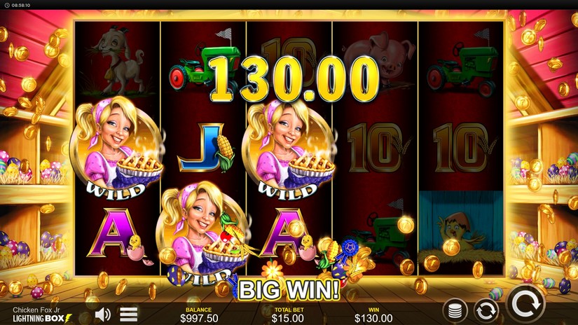 Chicken Fox Jr slot screen 5