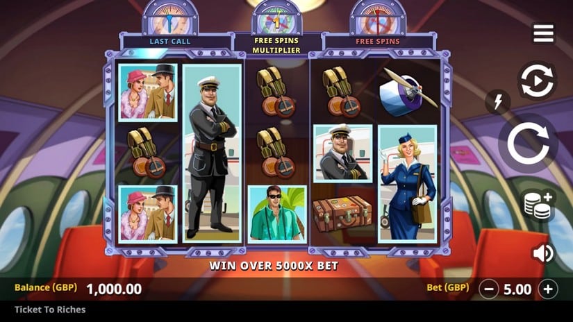 Ticket to Riches slot screen 1
