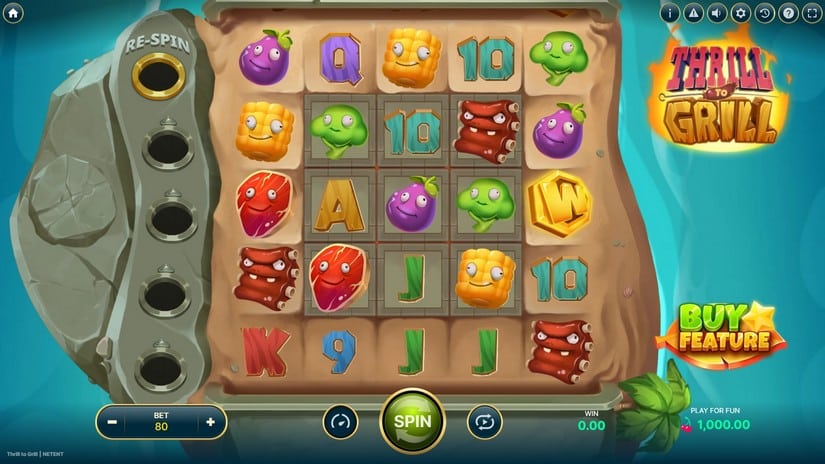 Thrill to Grill slot screen 1