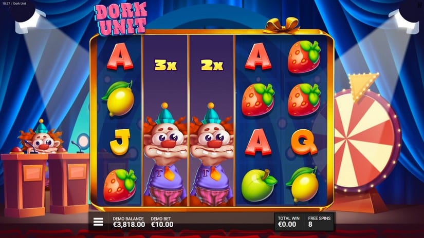 Dork Unit slot screen 6