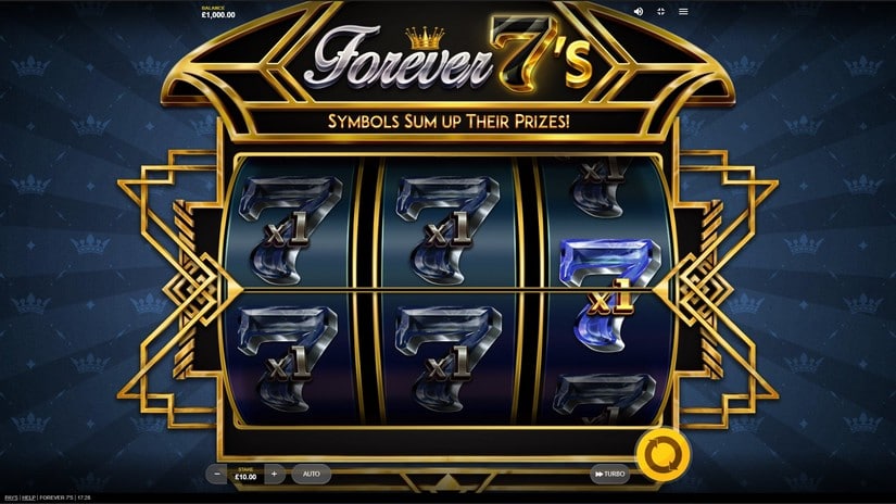 Forever 7s slot screen 1