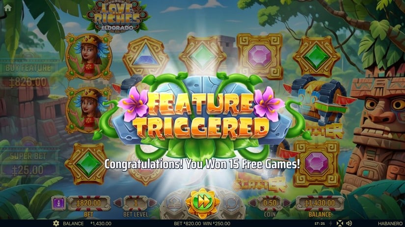 Love And Riches: Eldorado slot screen 3