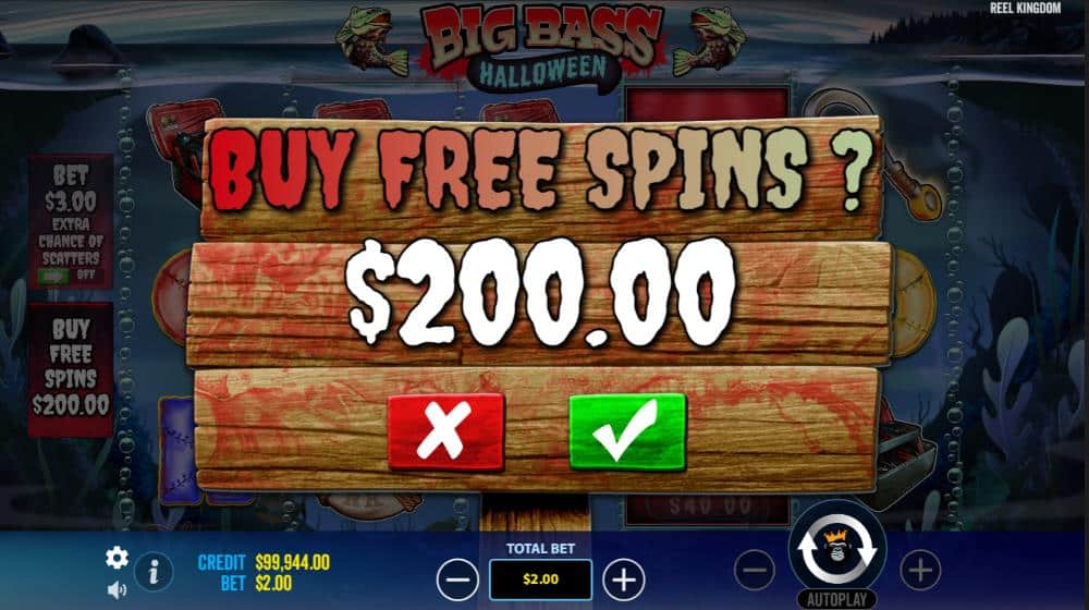Big Bass Halloween bonus buy