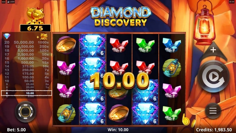 Diamond Discovery slot screen 3