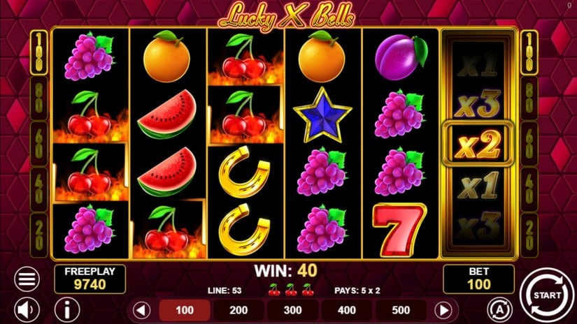 Lucky X Bells slot screen 2